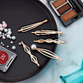 Miniatyrbillede 7 af 7: 10 stk. Bobby Pin Hårnål Geometrisk Metal Hårklemme Hårspænder til Kvinder Pige Hårstyling Nåle Gold