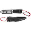 Miniatyrbild 7 av 11: 2 st 12V LED Blinkers Amber Färg Passar Kawasaki Z250 Z800 Z900 Z900RS Z1000 Transparent Lins