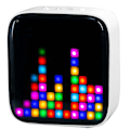 Miniatyrbillede 1 af 3: Bluetooth LED Hvid Retro Pixel Højttaler, 28 Farver, LED Spe