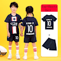 Miniatyrbild 1 av 7: NO10 Barn Sportkläder  pojkar springa sportkläder Fotbollströja Set Fotbollsuniformer Andningsbara Barnfotbollströjor Set sets04-2pcs size20 (115-125cm)