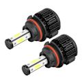 Miniatyrbillede 4 af 11: X6-COB Bil LED Forlygter 9004 8000LM Høj Lysstyrke Hvidt Lyskilde LED Pærer