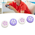 Miniatyrbilde 3 av 5: 4 stk. tommelgrephetter for Switch, myk silikon, forhindrer skli, erstatningsjoystickhetter, tommelpinnehetter for Switch Lite, lilla
