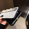 Miniatyrbild 3 av 6: Kompatibel med iPhone 12 Pro Max Bling Stativfodral L