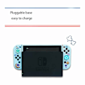 Miniatyrbild 2 av 2: Dockningsbar skyddande väska för Nintendo Switch, söt mjuk TPU slim case cover för NS-konsol och Joy-Con-kontroller