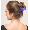 Pikkukuva 5 / 7: 12 kappaleen violetti perhoshiuspanta hiuspidikkeet hiusleikkurit Salon Pro Section Clip Purple