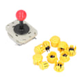 Miniatyrbillede 2 af 10: Arcade Stick Mekanisk Knap Lyd 50 Million Tryk Komfortabelt Greb Arcade Knapper