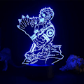 Miniatyrbilde 1 av 5: Jujutsu Kaisen Gojo 3D Illusions nattlampe med smart berøring, RGB-effekt, USB-kabeldrevet, kreativ japansk anime 3D-lampe - Ideell gave