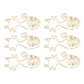 Miniatyrbild 5 av 10: 100 st guldpappersklämmor i metall, rostfri pläteringsprocess, guld, blekfri, allmänt använda söta pappersklämmor för filer, papper, katt