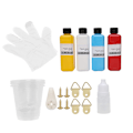 Miniatyrbillede 10 af 10: Celluar Fluid Painting Pigment Børn DIY Fluid Painting Pigment Kunstforsyningssæt #1