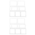 Miniatyrbillede 8 af 10: 2 stk. Metal skærestans stencil stempelramme DIY Scrapbooking prægning papir kort skabelon