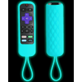Miniatyrbild 1 av 6: Glow-fjärrkontrollskydd för Roku Steaming Stick/Voice/Express/Premiere-fjärrkontroll - Silikonfodral kompatibelt med TCL Roku Smart TV-fjärrkontrollersättning Glow Blue