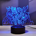 Miniatyrbild 8 av 8: Demon Slayer Nezuko Tanjirou Zenitsu 3D Illusion LED Animelampa RGB 16 Färger Fjärrkontroll Skrivbordsnattlampa för Sovrum