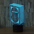 Miniatyrbilde 2 av 6: Nattlys Bibel Led Nattlys Led USB 3D Lysarmaturer Bordlampe Barneskrivebordlamper