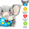 Miniatyrbild 3 av 9: Barnleksaker Musikleksaker Plysch Elefant Spädbarnsleksaker Fylld Djur Pojkleksaker, Överraskning Jul, Semester och Födelsedagspresenter för Barn Pojke Flicka Elephants