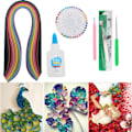 Miniatyrbild 6 av 10: Papper Quilling Verktyg Nybörjarset 36 Färg Remsor Quilling Penna Pärlpinnar DIY Pappershantverk