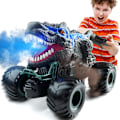 Miniatyrbilde 1 av 8: 2,4 GHz Dinosaur Fjernkontrollbil Leker for Barn Gutter, RC Dinosaur Bil Leker med Lys, Lyd, Spray, Innendørs Utendørs RC Bil Leker Gaver for Gutter