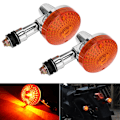 Miniatyrbillede 6 af 9: 2 stk. Universelle 12V Motorcykel Blinklys Indikatorlys Blinkende Lampe