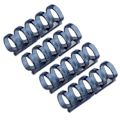 Miniatyrbillede 8 af 10: 20 stk. Bindende Ringe Segmenteret Design Hold 60 Ark 11mm Bindende Tykkelse Kontorartikler Blå