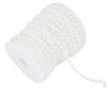 Pikkukuva 3 / 10: 25m/rulla Hiontahelmi Langat Helmet Garland String DIY Hääkoriste 6mm(valkoinen)