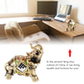 Miniatyrbillede 3 af 6: Lucky Feng Shui Grøn Elefant Statue Skulptur Rigdom Figur Gave Hjem Indretning S