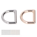 Miniatyrbillede 10 af 10: 120 stk. Metal D-ringe med stærk bæreevne Glattere overflader Guld Sølv Zink Legering D-formet spænde clips til DIY sæder Bælter