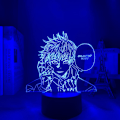 Miniatyrbild 1 av 7: 3D Illusion Jujutsu Kaisen LED Animelampa 16 Färgförändringar Fjärrkontroll Skrivbordsnattlampa (Ryomen Sukuna)