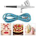 Miniatyrbild 6 av 10: Modell Airbrush Set Luftkompressor Kit Möbler Skor Färg Konst Airbrush Spray Gun Pump 130K
