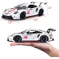 Pikkukuva 5 / 7: B18-28013 Porsche 911 RSR GT 1:24 mittakaavan valumuovimalliauto, Sekalaisia malleja ja värejä