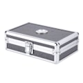 Miniatyrbillede 1 af 8: Aluminium Skal Cedarforet Cigar Humidor Opbevaringsboks Bærbar Gaveæske med Luftfugter