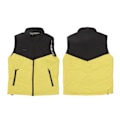 Miniatyrbilde 8 av 10: Oppvarmet vest elleve oppvarmingssoner 3 justerbare nivåer USB strømforsyning vaskbar oppvarmet jakke med innerlomme gul svart M 52,5-60 kg