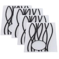 Miniatyrbilde 7 av 10: 4 stk. plastpregingsmapper DIY kortlaging Scrapbooking preget mal papirhåndverk EM243