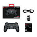 Miniatyrbillede 8 af 8: T3s trådløs gaming-controller, PC-controller til Windows 7/8/10/11/Android/iPhone/Switch, Game Controller Joystick med dobbelt vibration, Bluetooth Ga GaneSir T3s（Black）