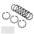 Miniatyrbillede 6 af 11: 50 stk. 1,3 mm AC-kompressor koblings snap ring sort jern præcis pasform til 10S AC-kompressor koblingsaksel