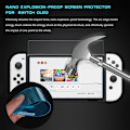 Miniatyrbild 5 av 5: Skyddande fodral för Nintendo Switch, hårt skal handhållet grepp för Nintendo Switch-konsol och Joy-Con-kontroller med 2 tumgrepp a Tem
