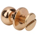Pikkukuva 9 / 10: 20 sarjaa kuparisia pyöreäkantaisia niittejä, DIY-nahkatyön niittejä, 10 x 8 mm, kulta