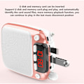 Miniatyrbild 4 av 11: Röstförstärkare Bärbar Uppladdningsbar Bluetooth Röstförstärkare med Trådlös Mikrofon Headset för Lärare Guide Rose Gold