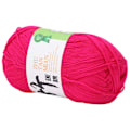 Miniatyrbillede 4 af 7: Populær mellemfin bambus trækul linje bomuld vævet sweater tørklæde garn (dyb rose)