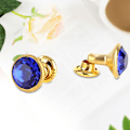 Miniatyrbilde 6 av 9: 10 stk fargerike Rhinestone nagler Cap Stud for Diy Craft Decoration (blå krystall)