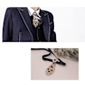 Miniatyrbild 5 av 6: Diamond Ties - Förbundna paljettslips med justerbar längd - Gold