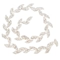 Miniatyrbilde 1 av 10: 1 meter 1,5 cm bred Rhinestone Ribbon Treblad Design AAA Diamond Wrap Roll Dekorasjon