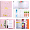 Miniatyrbild 4 av 5: Journal 6 Ring Binder Notebook PU Journal Skrivande Notebook