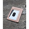 Miniatyrbillede 3 af 6: Slank Minimalistisk Forlomme RFID-Blokerende Læderpung til Mænd og Kvinder, Overraskelsesgaver til Mænd, Far og Bedstefar Pink