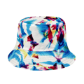 Tryckt tie-dye fiskarehatt utomhus solskydd hink J