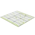 Miniatyrbilde 9 av 10: Akryl Quilters Lineal Dobbelt Fargede Rutenett Linjer Klar Merke Firkant Quilting Sy Lineal