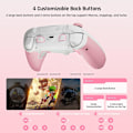Miniatyrbillede 5 af 9: Trådløs Controller, BIGBIG WON Rainbow 2 SE, Hall Effect Trigger, 12-bit ADC, 3 Sæt Joysticks, 4-vejs & 8-vejs D-pad Controller til Switch/PC/Android/iOS Pink