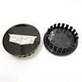 Pikkukuva 1 / 5: Cadillac-pyörän napakansi CTS SLS XTS SRX ATS - Auton pyörän napakansi - Hopea musta [67mm] (4 kpl)