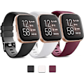 Miniatyrbild 1 av 4: PACK 3 Mjuka Silikonband för Fitbit Versa 2 / Fitbit Versa / Fitbit Versa Lite Classic Justerbara Sportband för Kvinnor Män Små Stora (Utan Spår