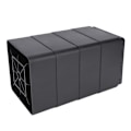 Miniatyrbillede 4 af 10: 4 stk. Rektangulær Sofa Højde Pad Sort Mat PP Plast Møbel Tilbehør 2in