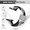 Miniatyrbilde 2 av 6: Flettet Solo Loop-reimer for Apple Watch-reim 42/44/45 mm Elastisk nylon elastisk sportsarmbånd for iWatch Series 8 SE 7 6 5 4 3 2 1