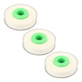 Miniatyrbillede 4 af 10: 3 ruller etiketmaskintape Hver 26,2ft længde 9mm bredde Rivbestandig PET etiketmaskintape Refills til MAX LM 370 380 390 Hvid